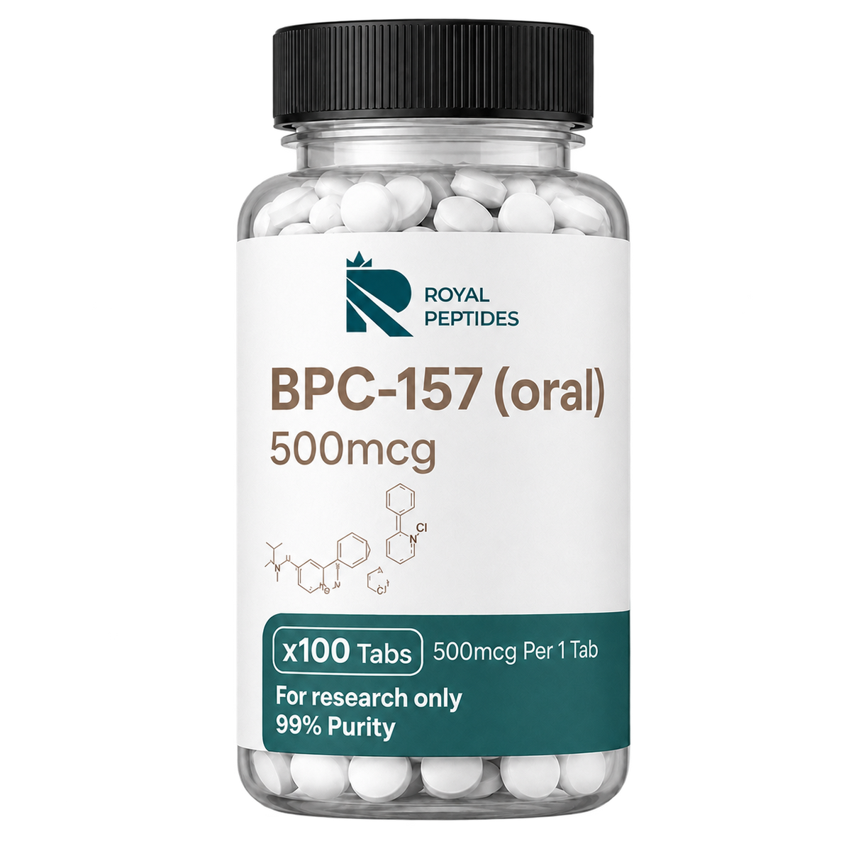 Royal Peptides bpc 157 oral 500mcg vial