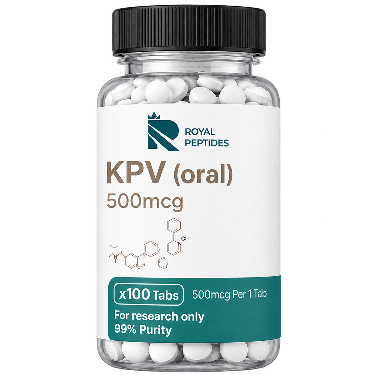 Royal Peptides kpv oral 500mcg vial