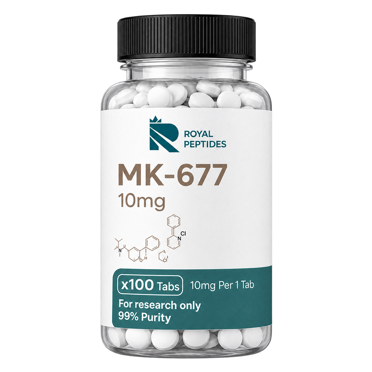 Royal Peptides mk 677 ibutamoren 10mg vial