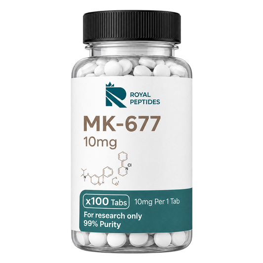 Royal Peptides mk 677 ibutamoren 10mg vial